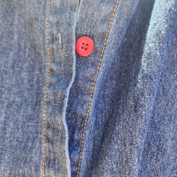 Denim Shirt Dress /Jacket - Picture 6 of 7